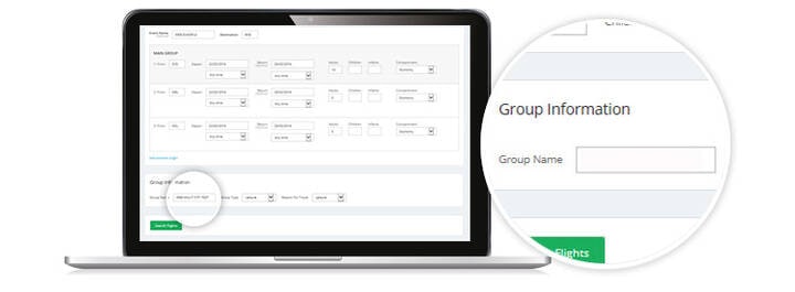 GSO interface screen showing group name information.